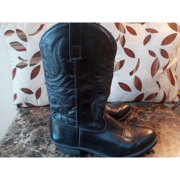 Preowned Men's LAREDO WESTERN BOOTS Style# 4240 - Size 10D / Black - Picture 7 of 11